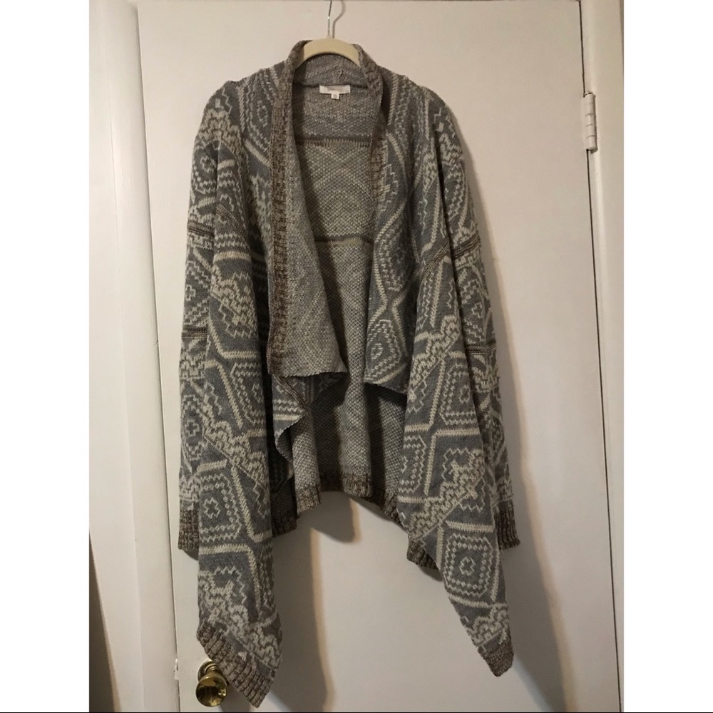 Open front cardigan sweater